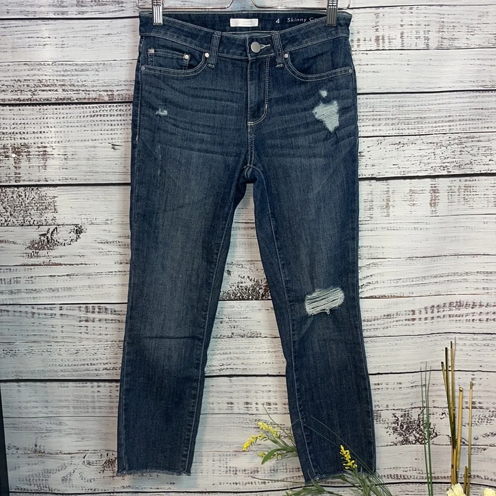 🔥 SALE Lauren Conrad Skinny Capri Denim Jeans | Size 4